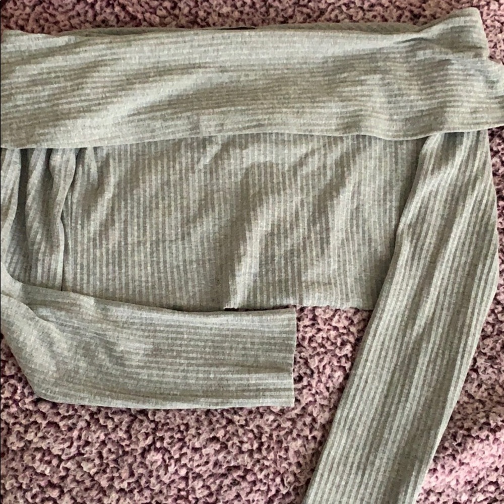 Missguided crop/off the chooser top
